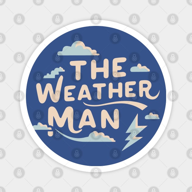 The Weather Man Bold Lightning Design Magnet by SubtleSplit